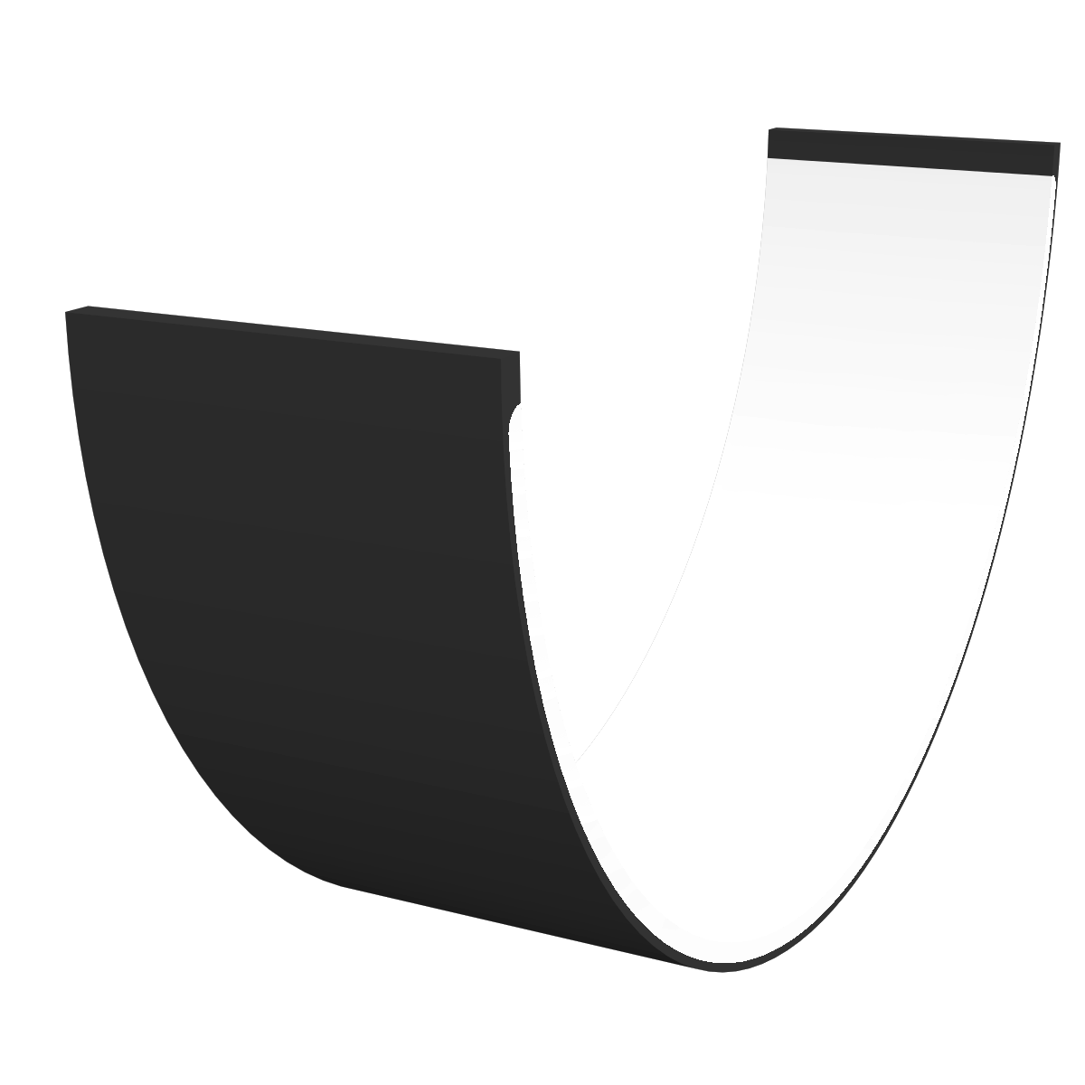 Freeflow Half Round Black Guttering